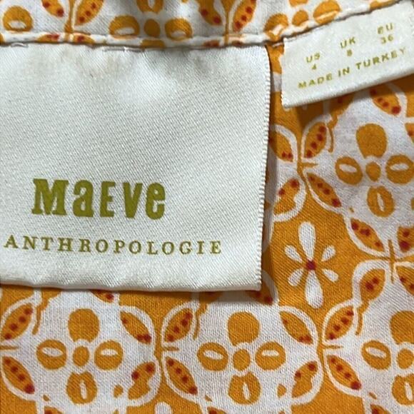 ANTHROPOLOGIE MAEVE PETRIN BUTTON DOWN SHIRT SIZE 4‎ - Picture 4 of 5